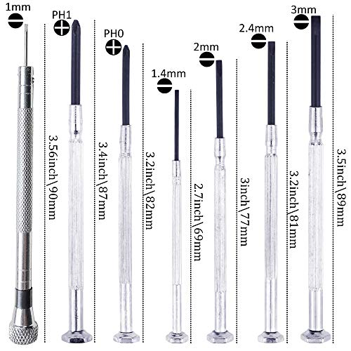 Upgrade Version Eyeglass Repair Kit,1500 Pcs More Complete Glasses Screws Kit...