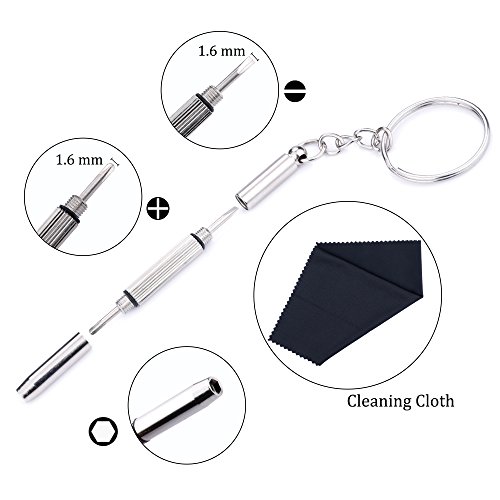 Upgrade Version Eyeglass Repair Kit,1500 Pcs More Complete Glasses Screws Kit...