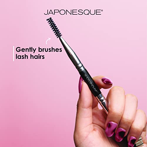 Japonesque Brow & Lash Shaper with 3 Different Spoolie Brushes, for Separatin...