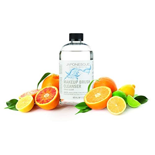 JAPONESQUE Makeup Brush Cleanser, Beauty Tool Cleaner, Citrus Scent, 16 Ounces