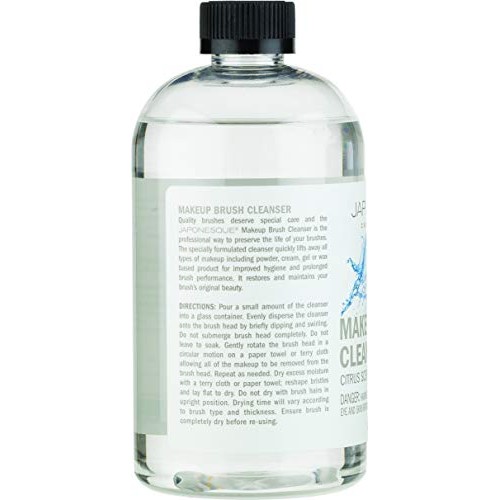 JAPONESQUE Makeup Brush Cleanser, Beauty Tool Cleaner, Citrus Scent, 16 Ounces