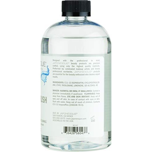 JAPONESQUE Makeup Brush Cleanser, Beauty Tool Cleaner, Citrus Scent, 16 Ounces