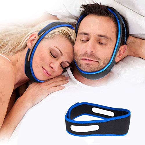 Anti Snoring Chin Strap(Blue) Snoring Solution Anti Snoring Devices Effective...