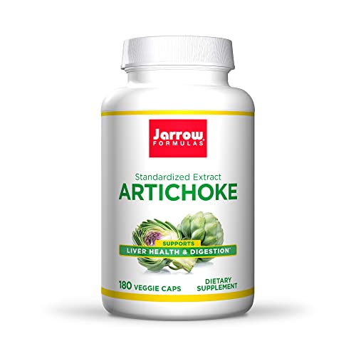 Jarrow Formulas Artichoke 500 mg - 180 Capsules - Standardized Extract - Supp...