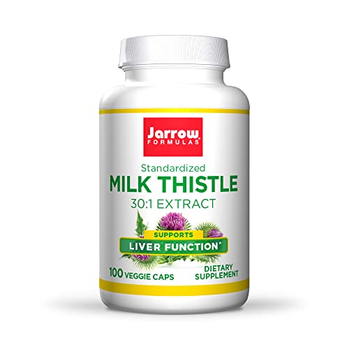 Jarrow Formulas Milk Thistle 150 mg - 100 Veggie Capsules - Antioxidant Suppo...