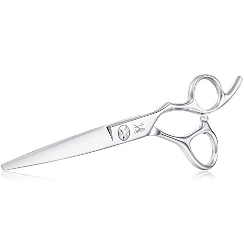 JASON 6" Men's Micro-serrated Mustache and Beard Trimming Scissors, Sharp and...