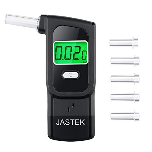 JASTEK Breathalyzer, Professional Portable Digital Alcohol Tester with 10 Mou...