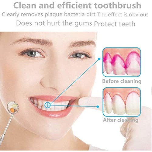 RIJBYWS 4PCS MINI Travel Toothbrushes, On Fhe Folding Toothbrushes [non-elect...