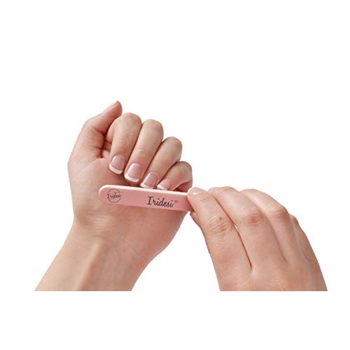 Iridesi Mini Nail Files Pink 3.5 Inches Long By 1/2 Inch Wide Emery Boards 28...