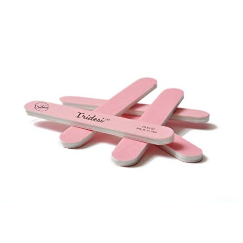 Iridesi Mini Nail Files Pink 3.5 Inches Long By 1/2 Inch Wide Emery Boards 28...