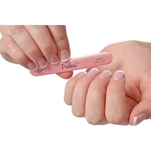 Iridesi Mini Nail Files Pink 3.5 Inches Long By 1/2 Inch Wide Emery Boards 28...