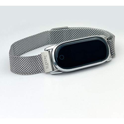 JazzFit Stainless Steel Smart Watch, Fitness & Activity Tracker, Blood Pressu...