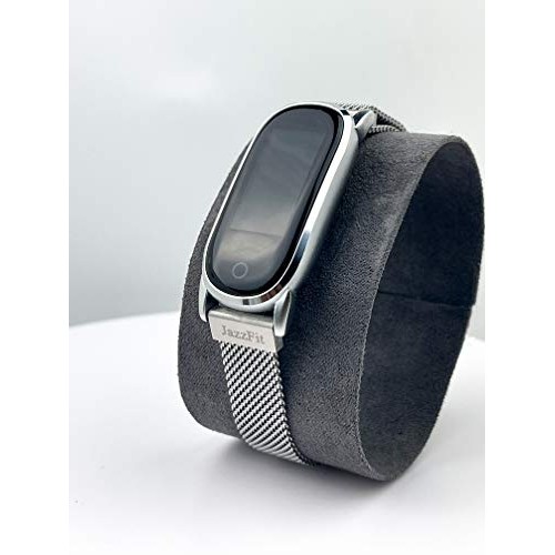 JazzFit Stainless Steel Smart Watch, Fitness & Activity Tracker, Blood Pressu...