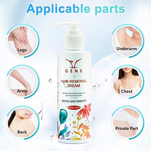 Hair Removal Cream Painless for Women and Men Suitable for Body Skin and Priv...