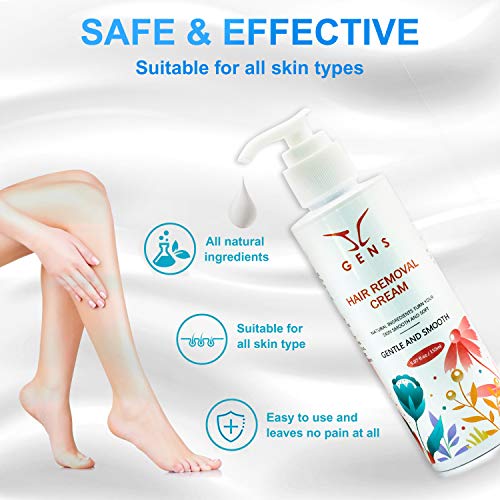 Hair Removal Cream Painless for Women and Men Suitable for Body Skin and Priv...
