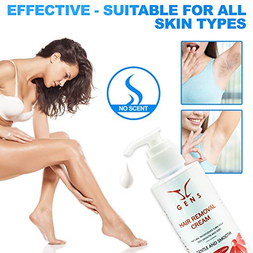 Hair Removal Cream Painless for Women and Men Suitable for Body Skin and Priv...