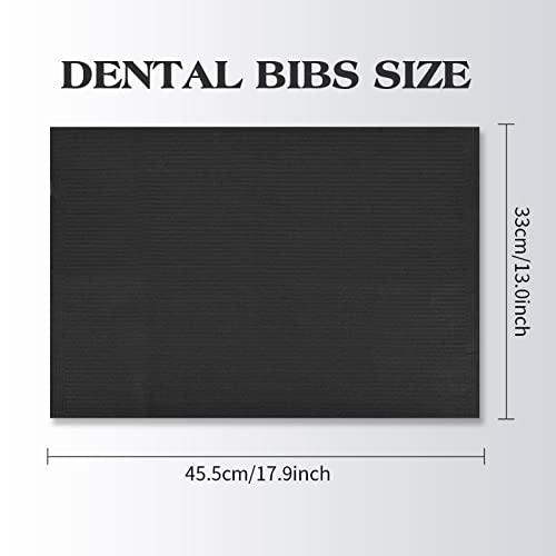 Dental Bibs - Jconly 125PCS Tattoo Bibs Disposable Waterproof 3 Ply Dental Pa...