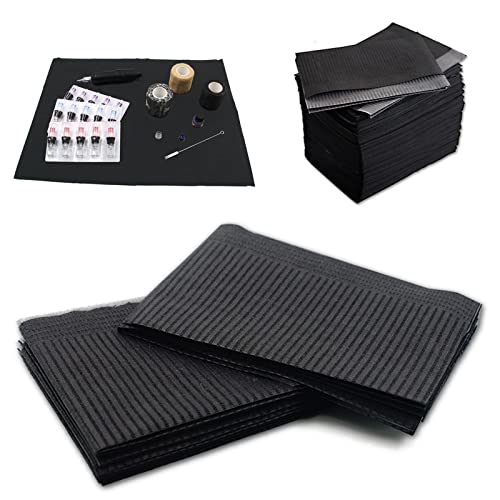 Dental Bibs - Jconly 125PCS Tattoo Bibs Disposable Waterproof 3 Ply Dental Pa...