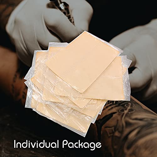 Tattoo Practice Skin - Jconly 20 Sheets 8×6 Double Sides Fake Tattoo Skin, Mi...