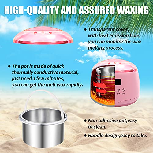 Jdngejunrong Waxing Kit for Women Hair Removal, Home Wax Melter Kit for Bikin...