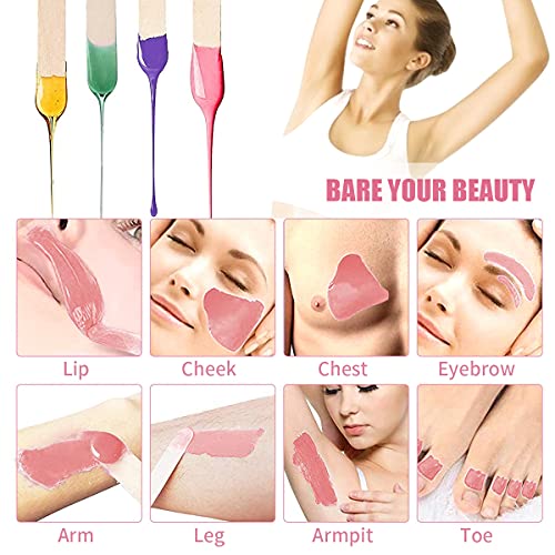 Jdngejunrong Waxing Kit for Women Hair Removal, Home Wax Melter Kit for Bikin...