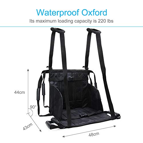 Jeamive Patient Lift Stair Slide Board Transfer Emergency Evacuation Wheelcha...