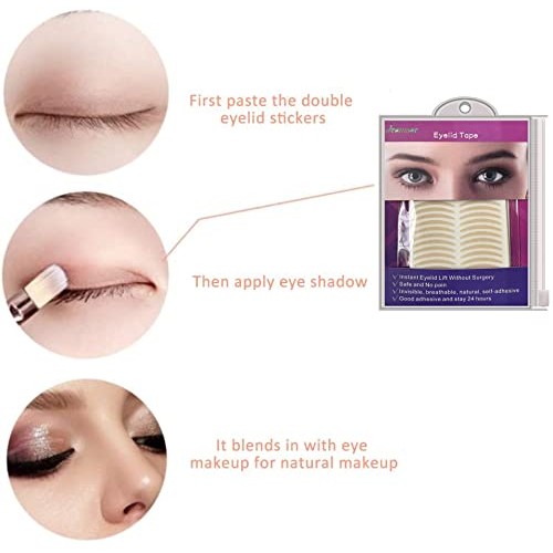 480Pcs Eyelid Tapes Invisible Eyelid lift Stripes (Sticky on one side), Insta...