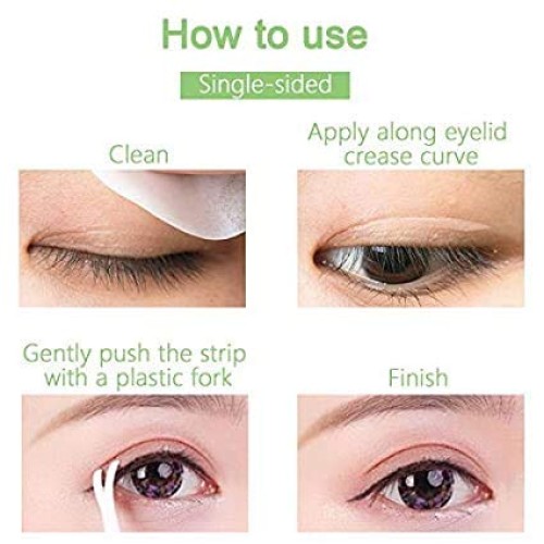 480Pcs Eyelid Tapes Invisible Eyelid lift Stripes (Sticky on one side), Insta...