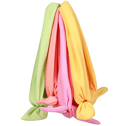 12pcs Solid Color Women Headbands Headwraps Hair Band Cotton Stretchy Turban ...