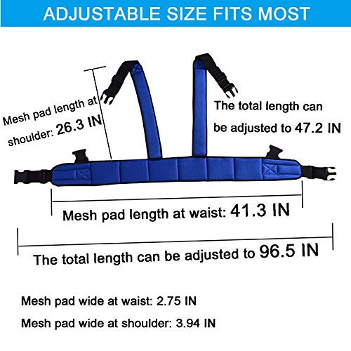Wheelchair Seat Belt Torso Support Vest for Patient, Elderly & Disabled, Adju...