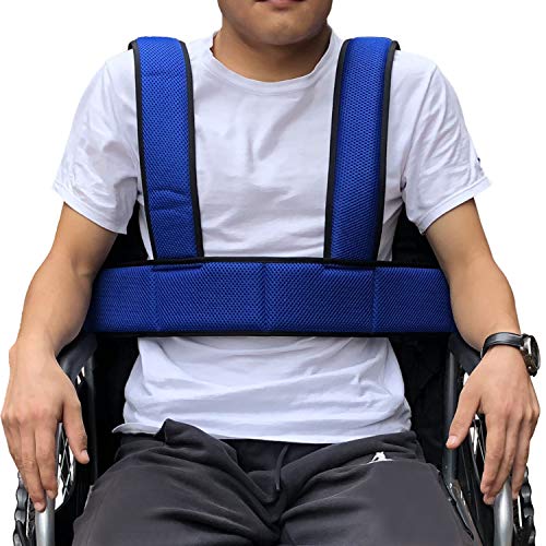 Wheelchair Seat Belt Torso Support Vest for Patient, Elderly & Disabled, Adju...