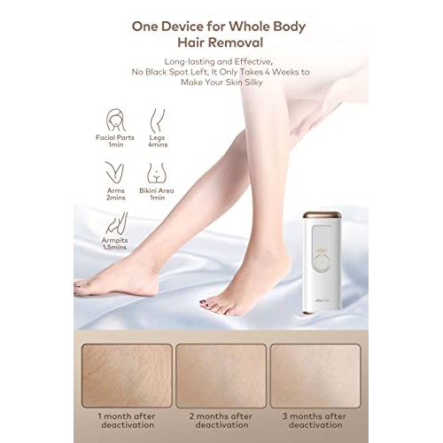 Permanent Hair Removal for Women, Jeezfee Hair Removal Device, At-Home Painle...