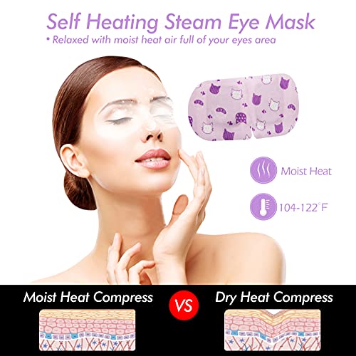 Steam Eye Mask, 16 Packs Eye Mask for Dark Circles and Puffiness Dry Eyes Sel...
