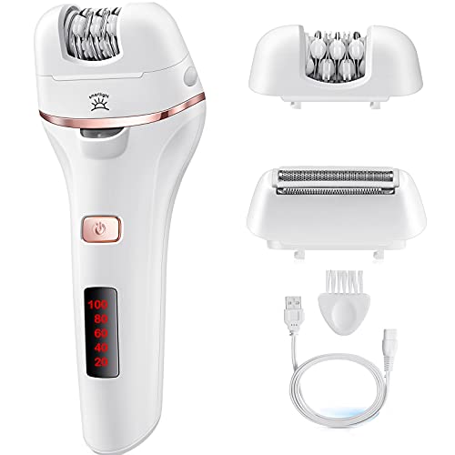 Epilator for Women, 2 in 1 Epilators Hair Removal for Women with Epilator Hea...