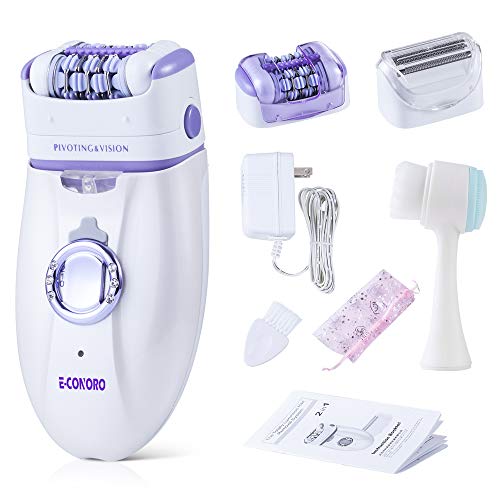 Epilator for Women, 2 in 1 Hair Removal Epilator with Epilator Head & Shaver ...