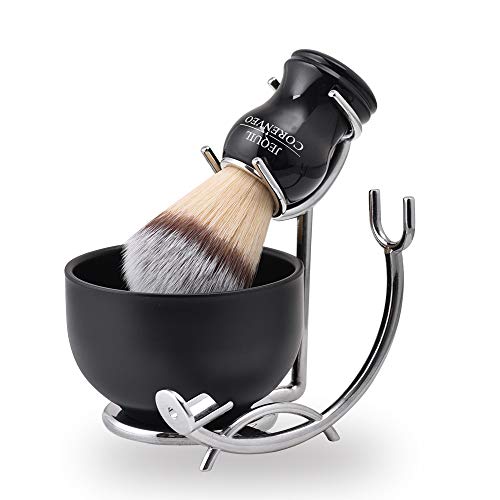 Deluxe Shaving Kit for Men, 3 in 1 Shaving Set Includes Shaving Brush, Shavin...