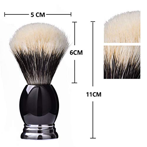 Je&Co 100% Fine Silvertip Badger Bristle Shaving Brush, With Heavy Weight Res...