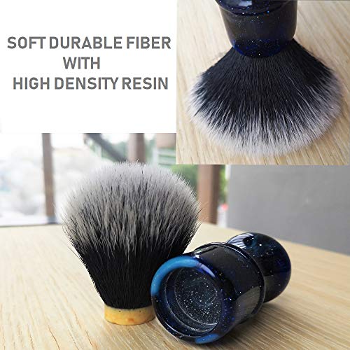 Je&Co Luxury Synthetic Shaving Brush With Aesthetic Resin Handle, 24mm Extra ...