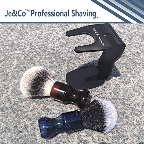 Je&Co Luxury Synthetic Shaving Brush With Aesthetic Resin Handle, 24mm Extra ...