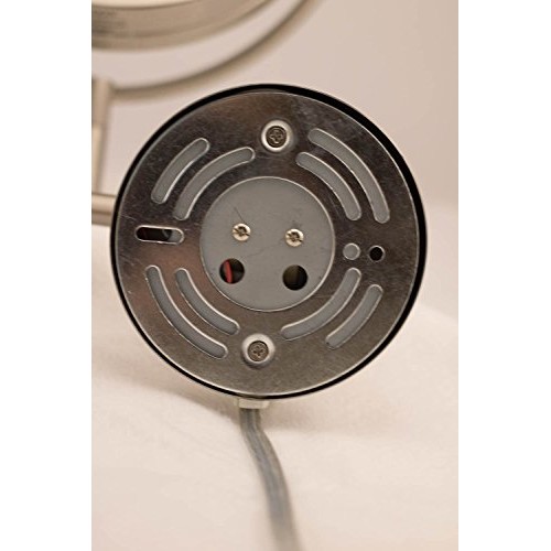 Jerdon HL88NL 8.5-Inch LED Lighted Wall Mount Makeup Mirror with 8x Magnifica...