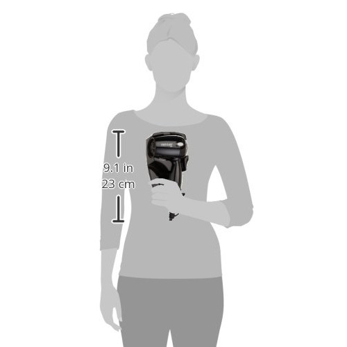 Jerdon JHD41B Wall Mount Hair Dryer with 2-Speed and Heat Settings, 1600-Watt...