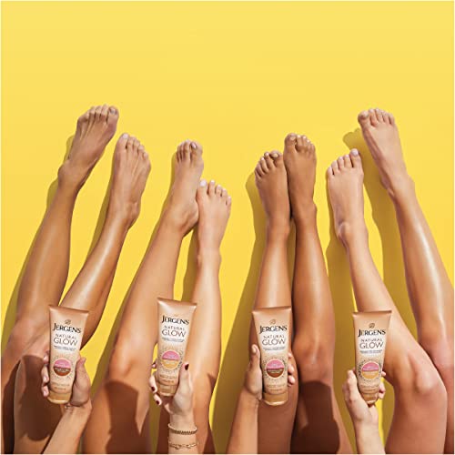 Jergens Natural Glow 3-Day Self Tanner for Fair to Medium Skin Tone, Sunless ...