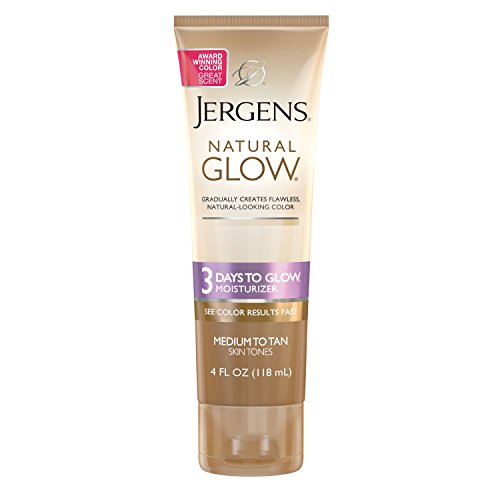 Jergens Natural Glow 3-Day Self Tanner Lotion, Sunless Tanner for Medium to D...