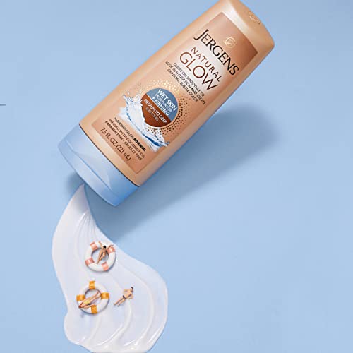 Jergens Natural Glow +FIRMING In-shower Self Tanner Lotion, Sunless Tanning f...