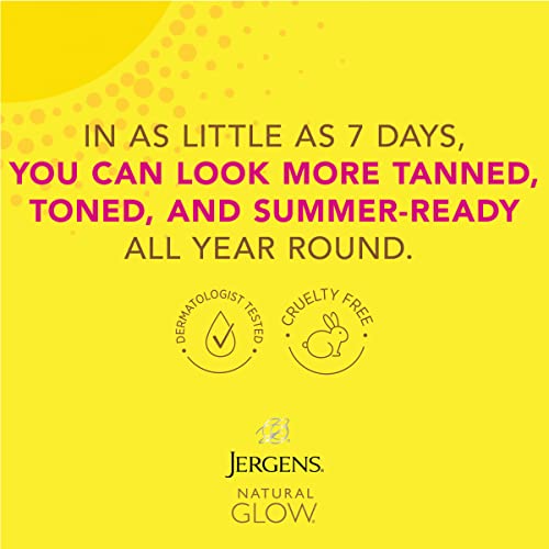 Jergens Natural Glow +FIRMING In-shower Self Tanner Lotion, Sunless Tanning f...