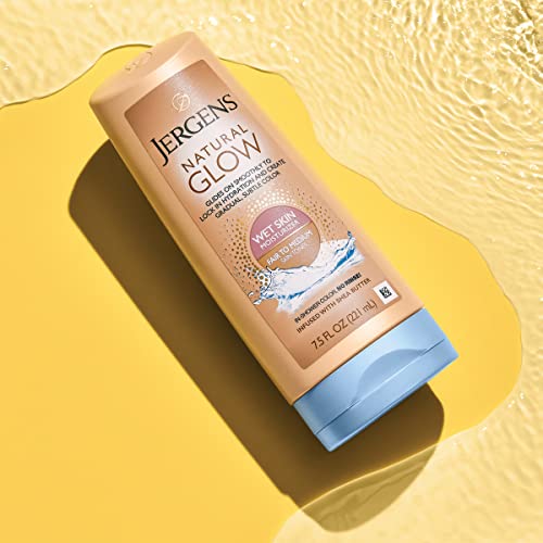 Jergens Natural Glow In-shower Lotion, Self Tanner for Fair to Medium Skin To...