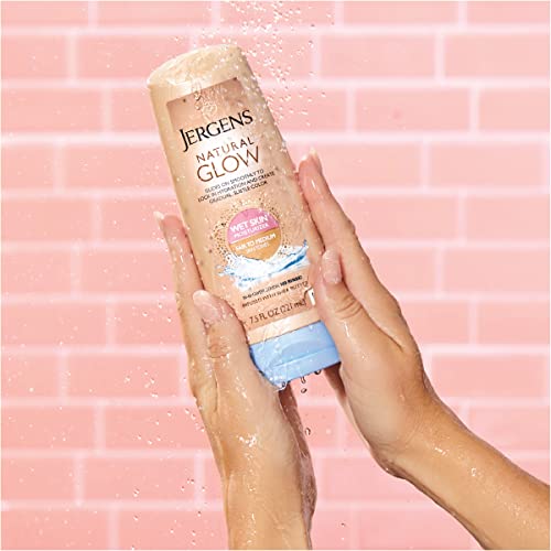 Jergens Natural Glow In-shower Lotion, Self Tanner for Fair to Medium Skin To...