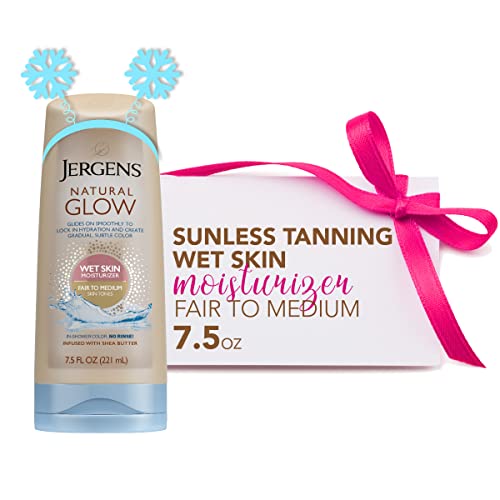 Jergens Natural Glow In-shower Lotion, Self Tanner for Fair to Medium Skin To...