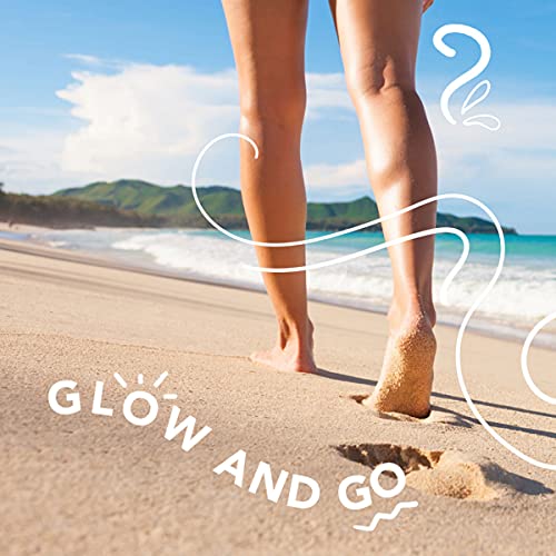 Jergens Natural Glow Instant Self Tanner Mousse, Sunless Deep Bronze Tan, Sun...