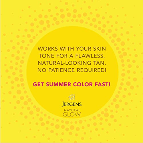 Jergens Natural Glow Instant Sun Body Mousse, Self Tanner for Deep Bronze Tan...